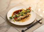 Steamed fish with soy sauce