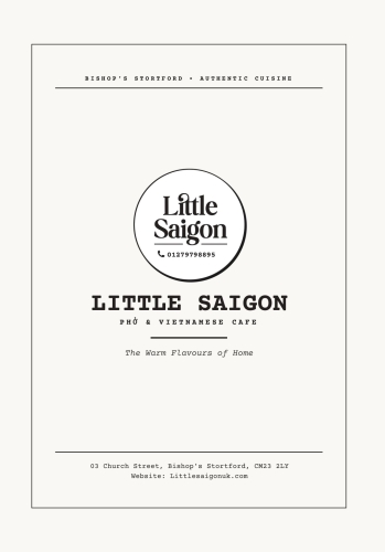 Menu Little Saigon